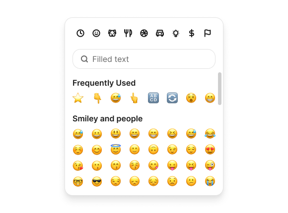 EmojiPicker preview